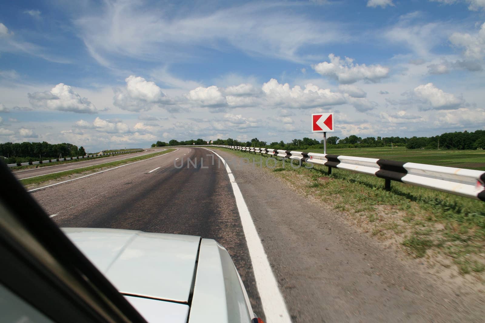 High-speed road Kiev-Kharkov to Ukraine 