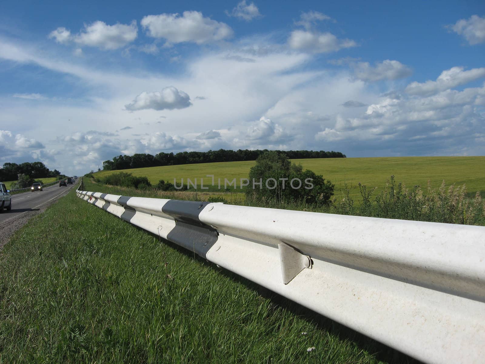 Highway taking place around of city of Kharkov Ukraine 