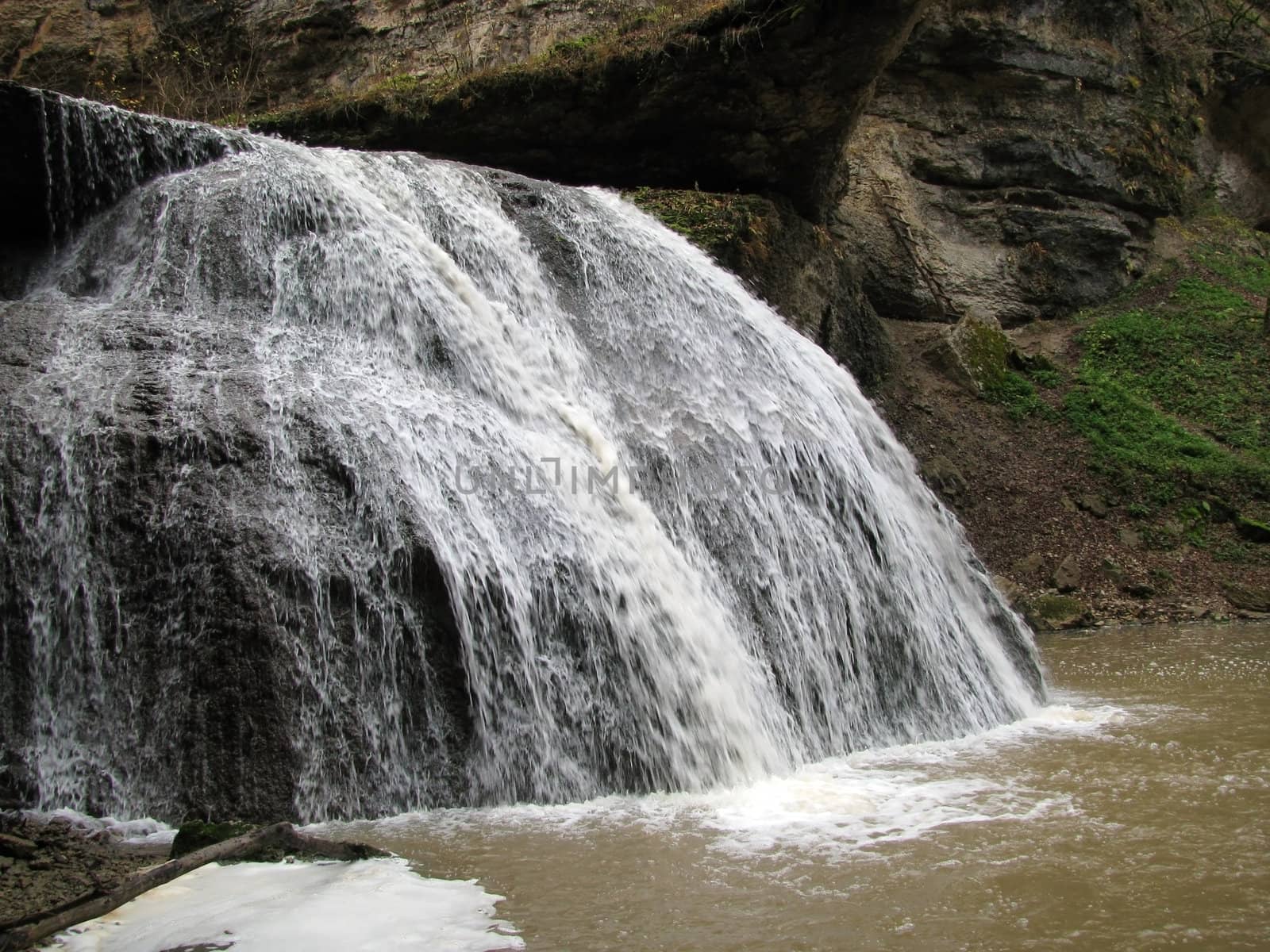 Falls, the river, stream, water, moisture, beauty, caucasus, relief, landscape, the nature, landscape, kind, background, stream, wood, channel, rocks, mountains, autumn, a panorama, stones, the cascade, travel, round, a nature sanctuary, excursion object