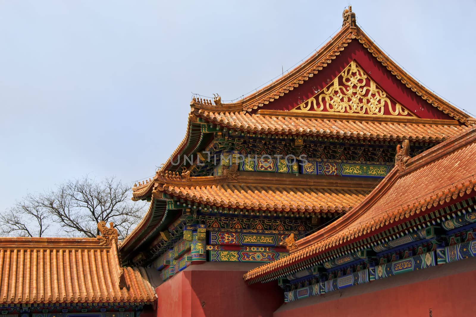 Beijing Forbidden City: corner detail. by Claudine
