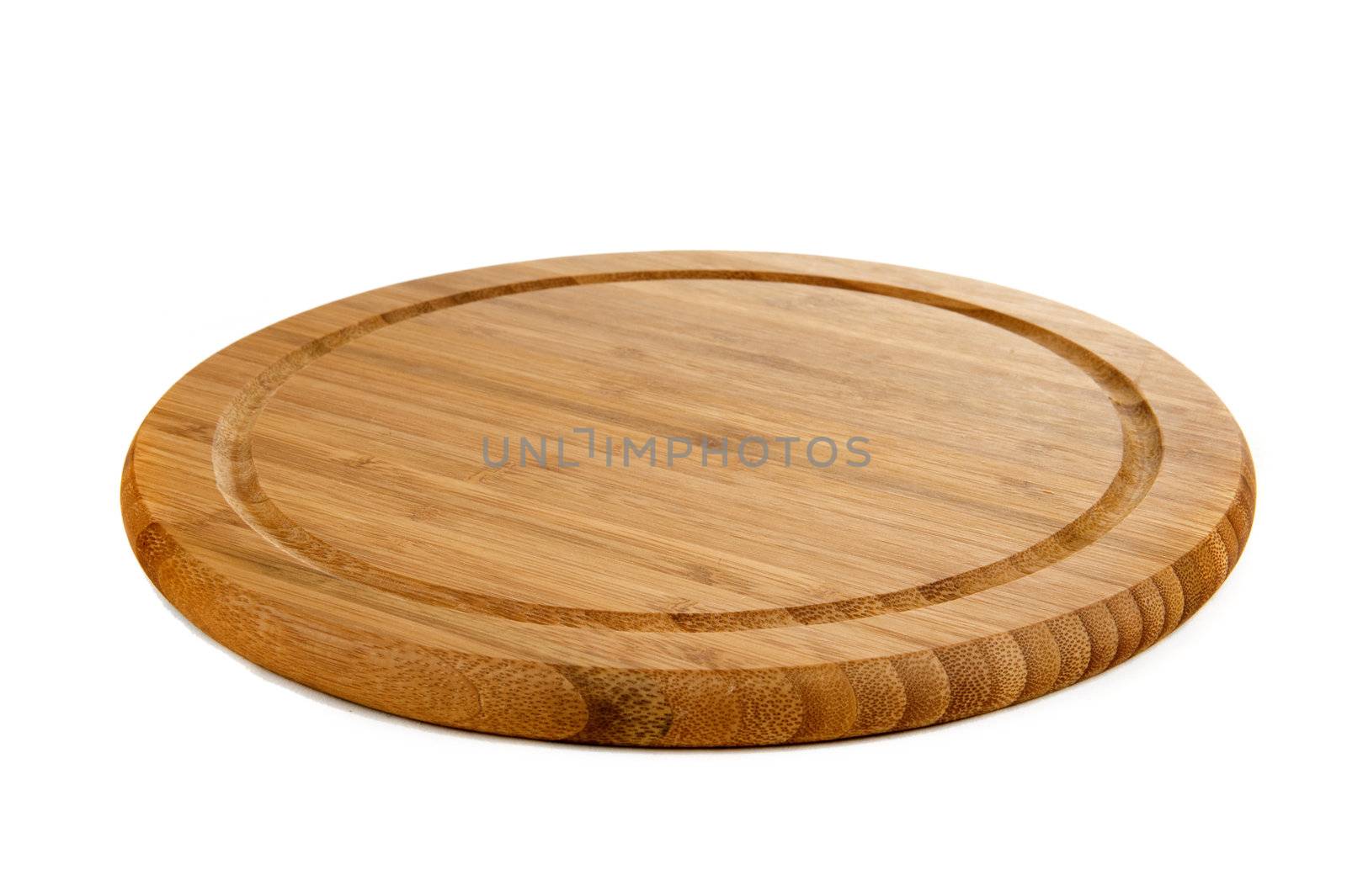 a cutting board on a white background