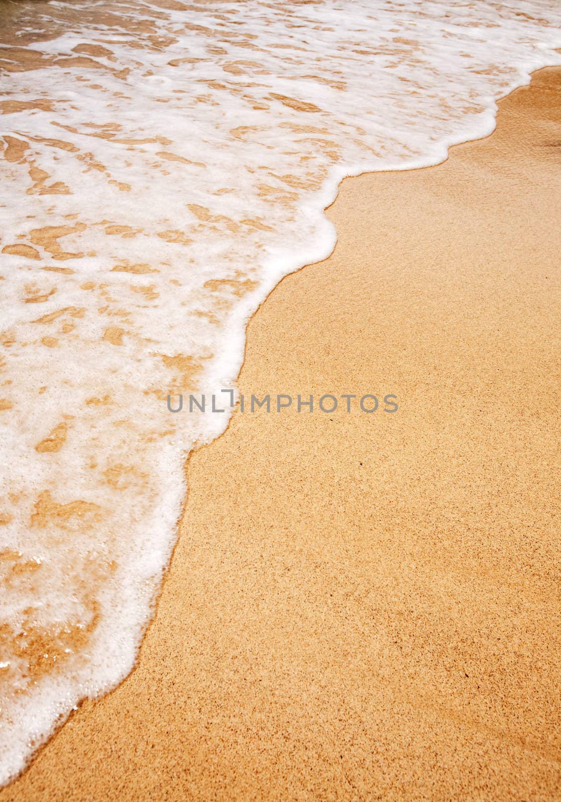 Wave Sand Background by leaf