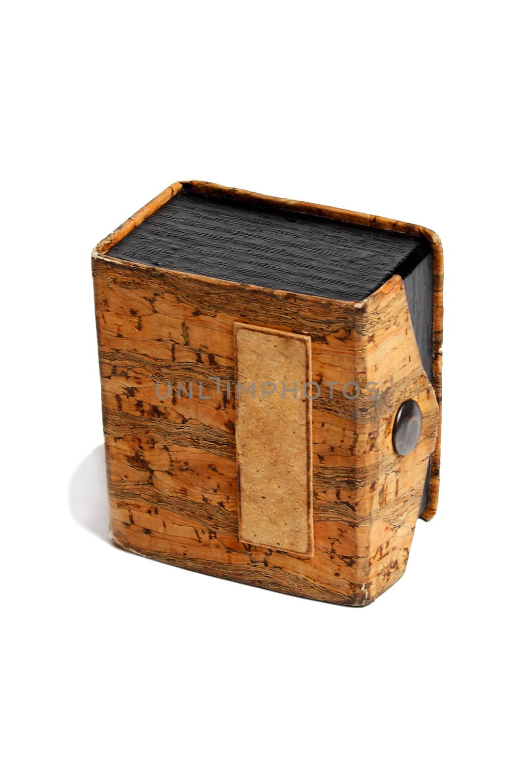 small cork case isolated over white background