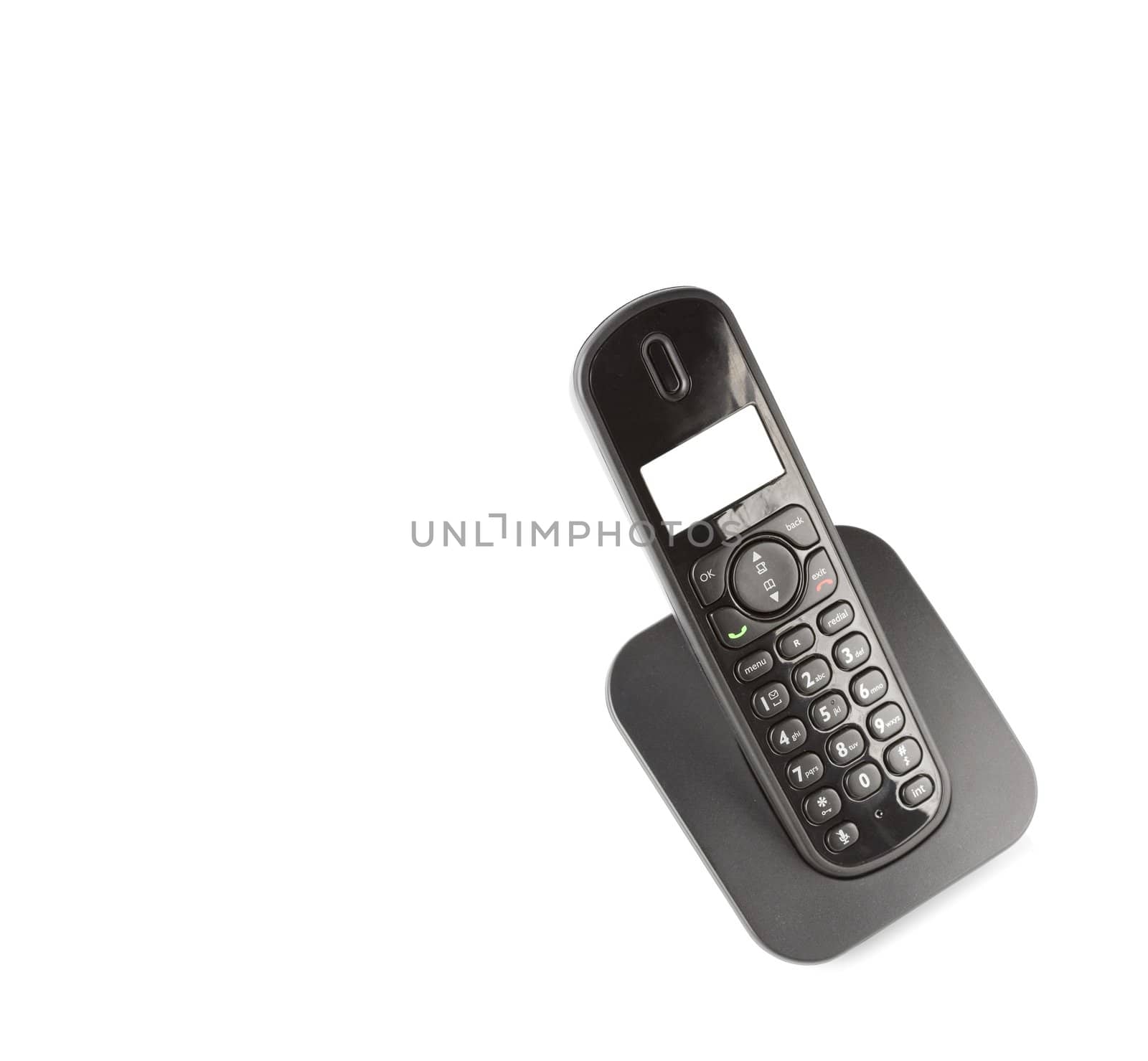 dect cordless phone isolated on withe background