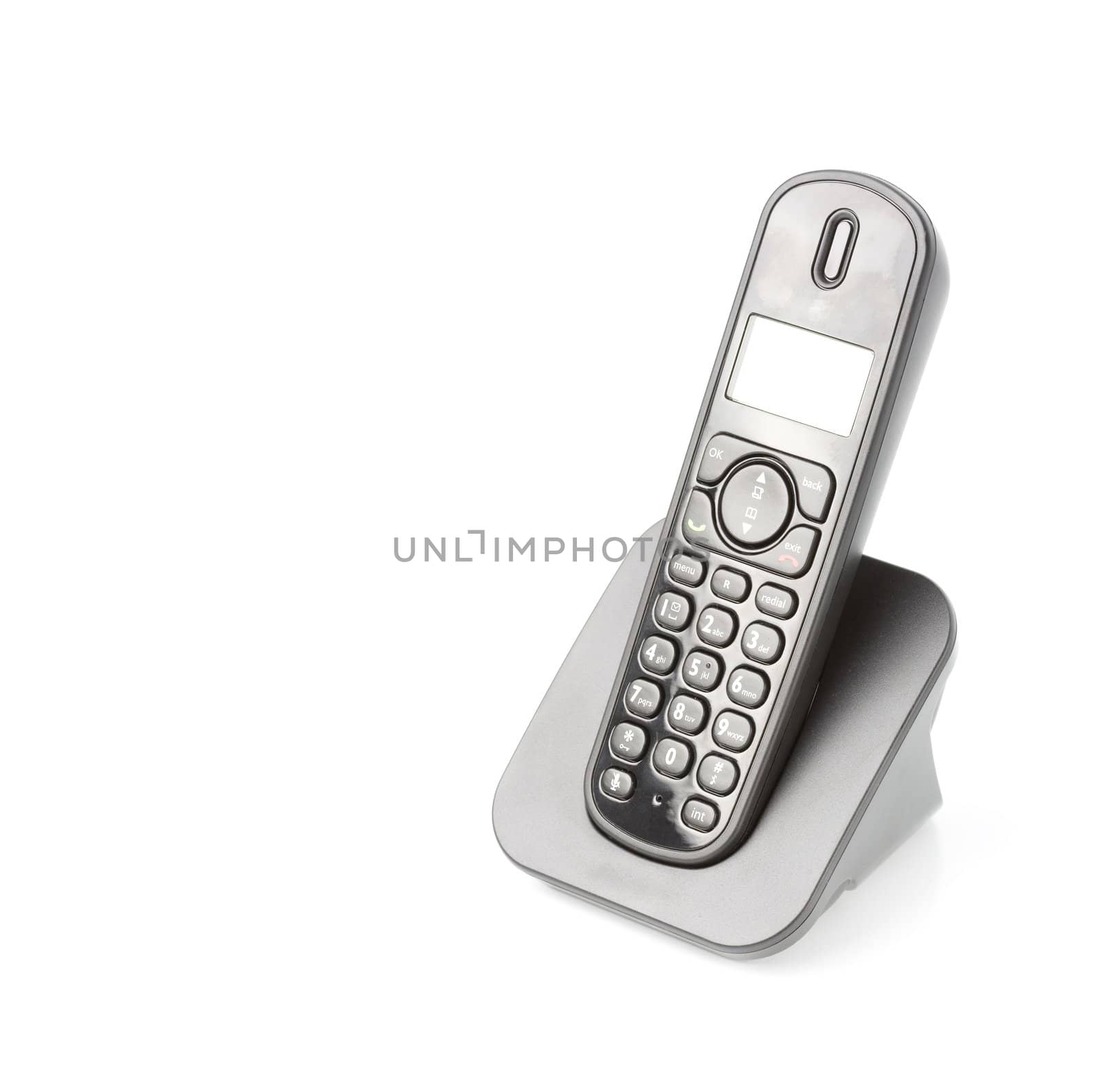 dect cordless phone isolated on withe background