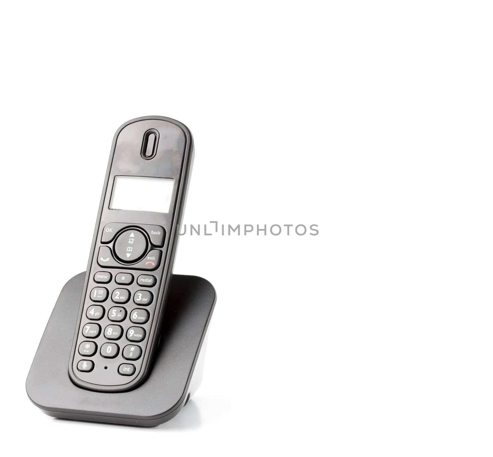 dect cordless phone isolated on withe background