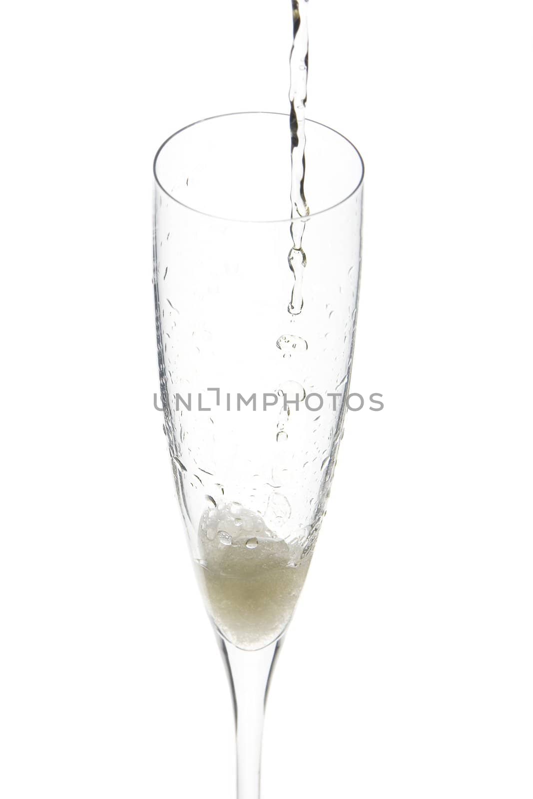 Champagne glass celebration by Trebuchet