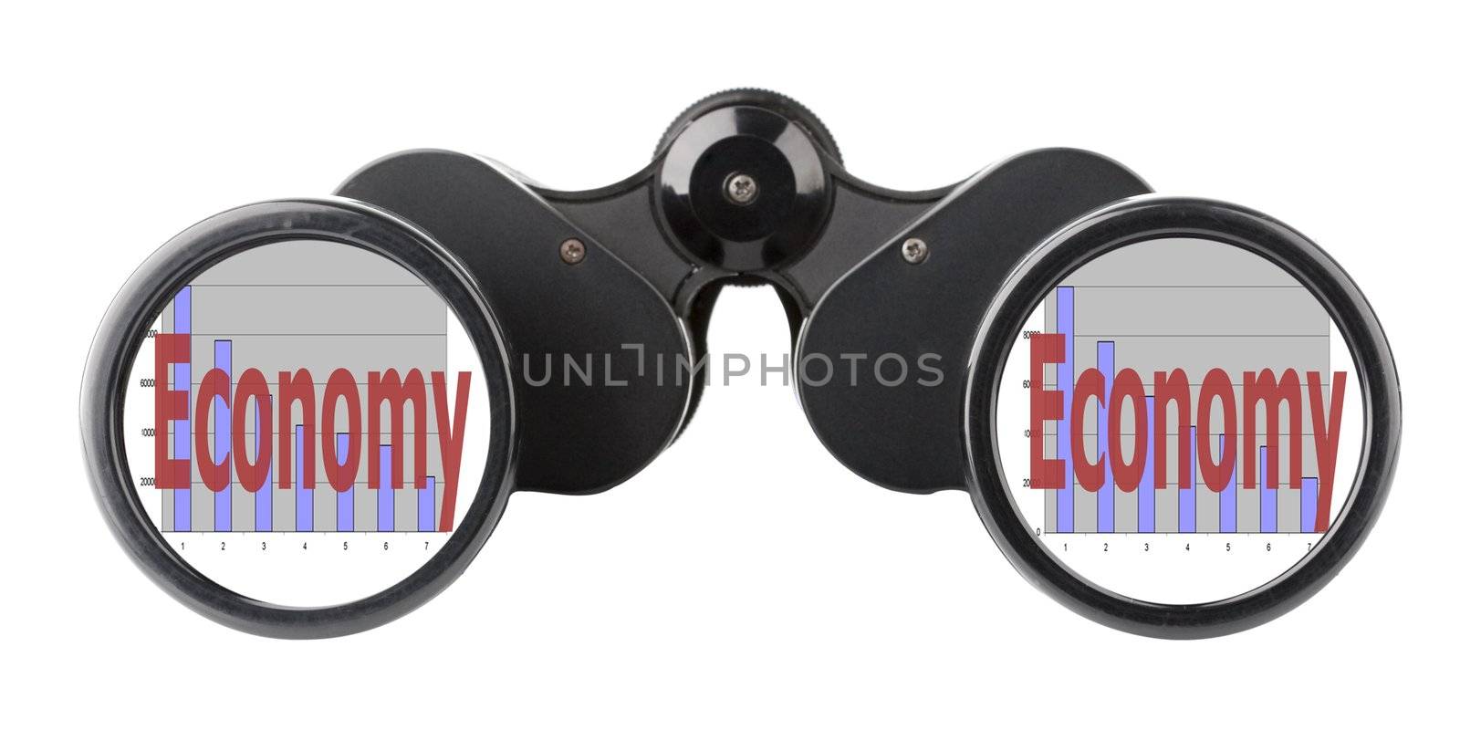 economy concept binoculars by Trebuchet