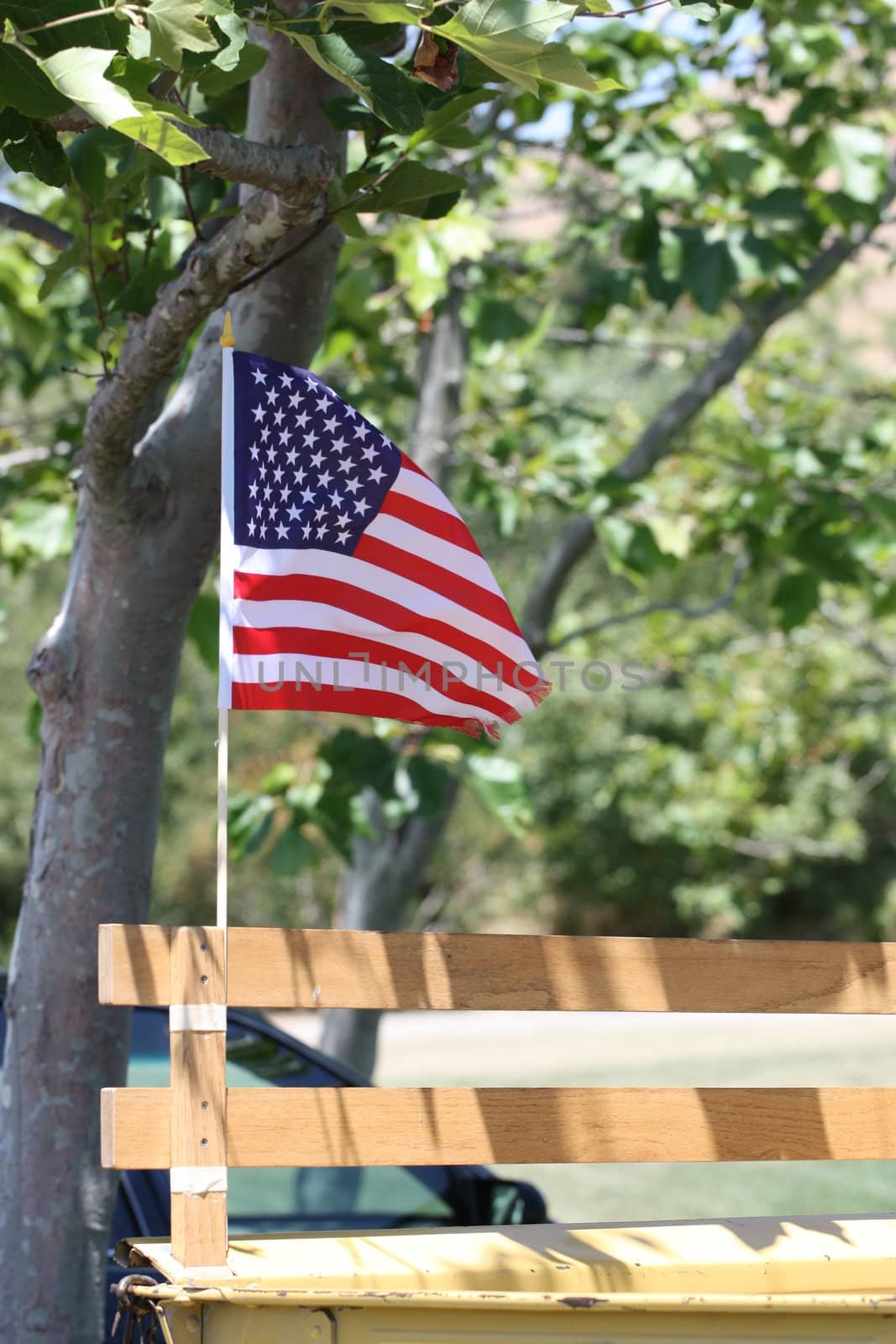 American flag close up.