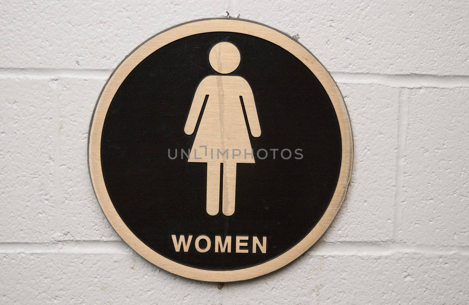 Womans restroom sign