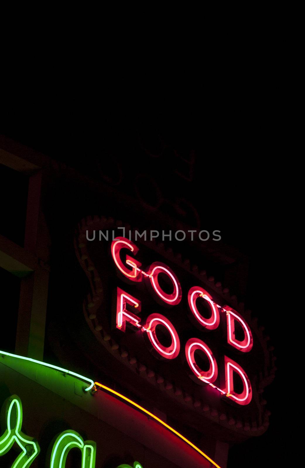 Good food neon sign