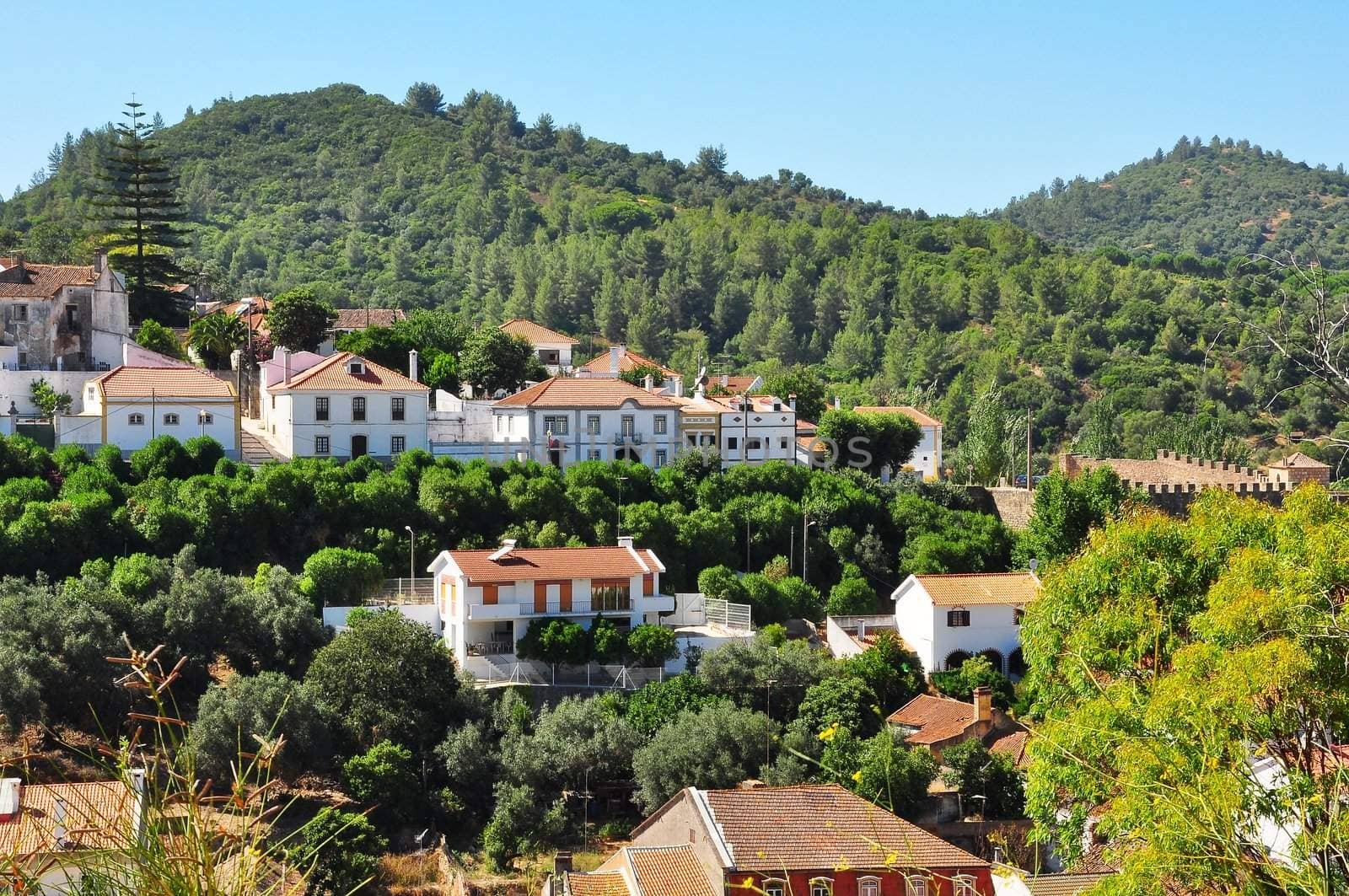 Old town,village on the hillside in Portugal