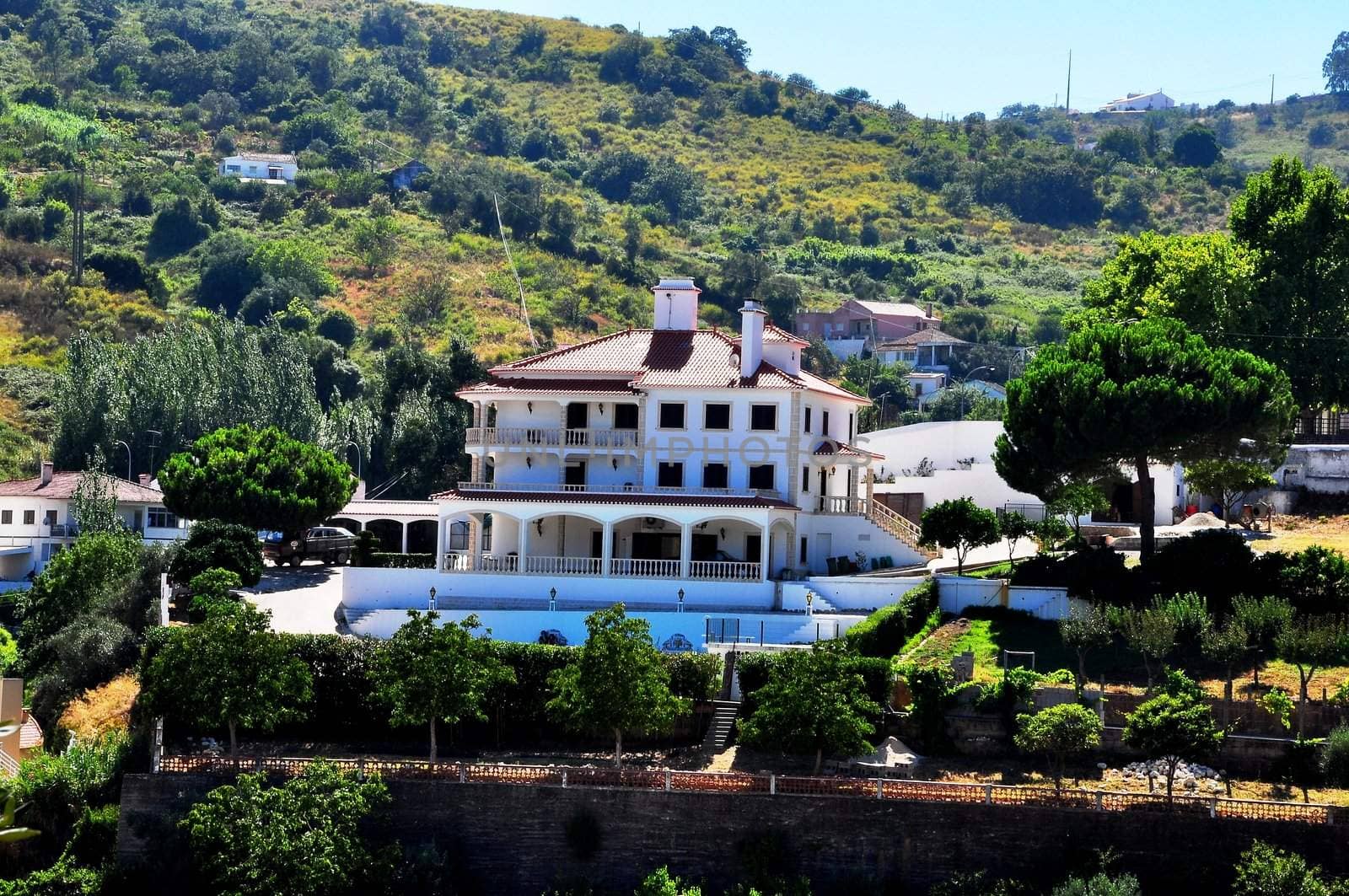 Old town,village on the hillside in Portugal