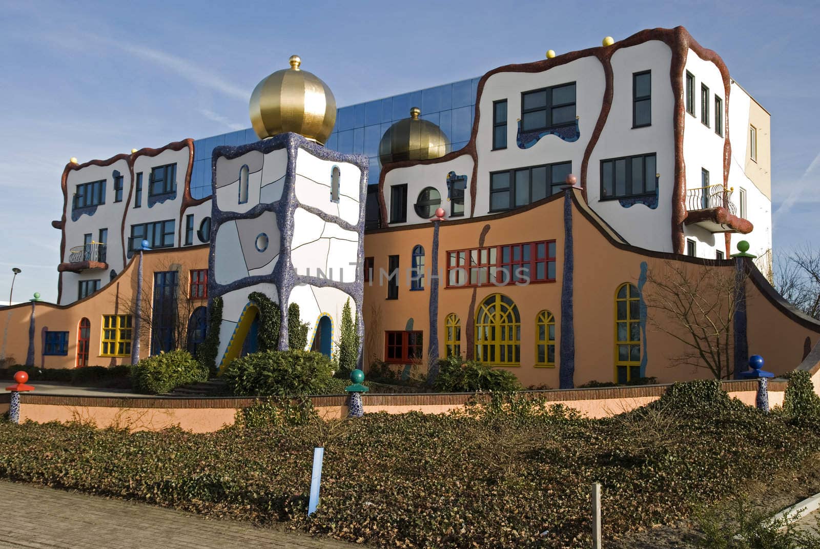 Building designed by Hundertwasser