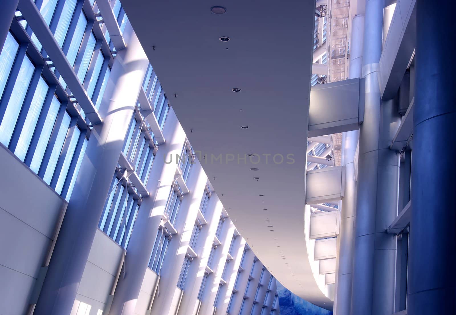 Futuristic Building-Interior horizontal by clickbeetle