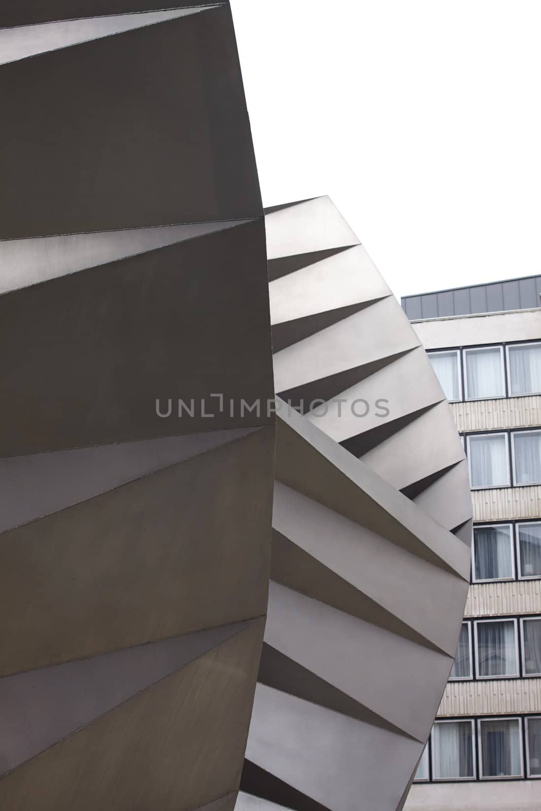 A modern piece of public sculpture in the city of London. Located near to St.Pauls Cathedral, London.