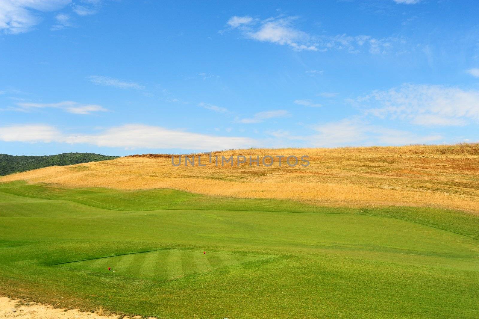 Construction Area Of The Golf Course In Toscana, Italy
