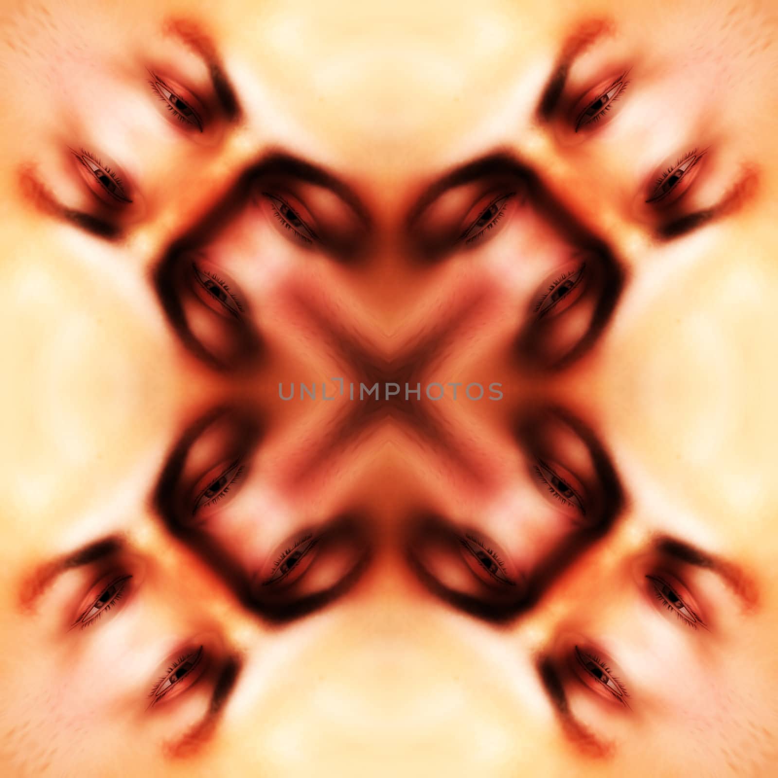 Seamless pattern made out of eyes.