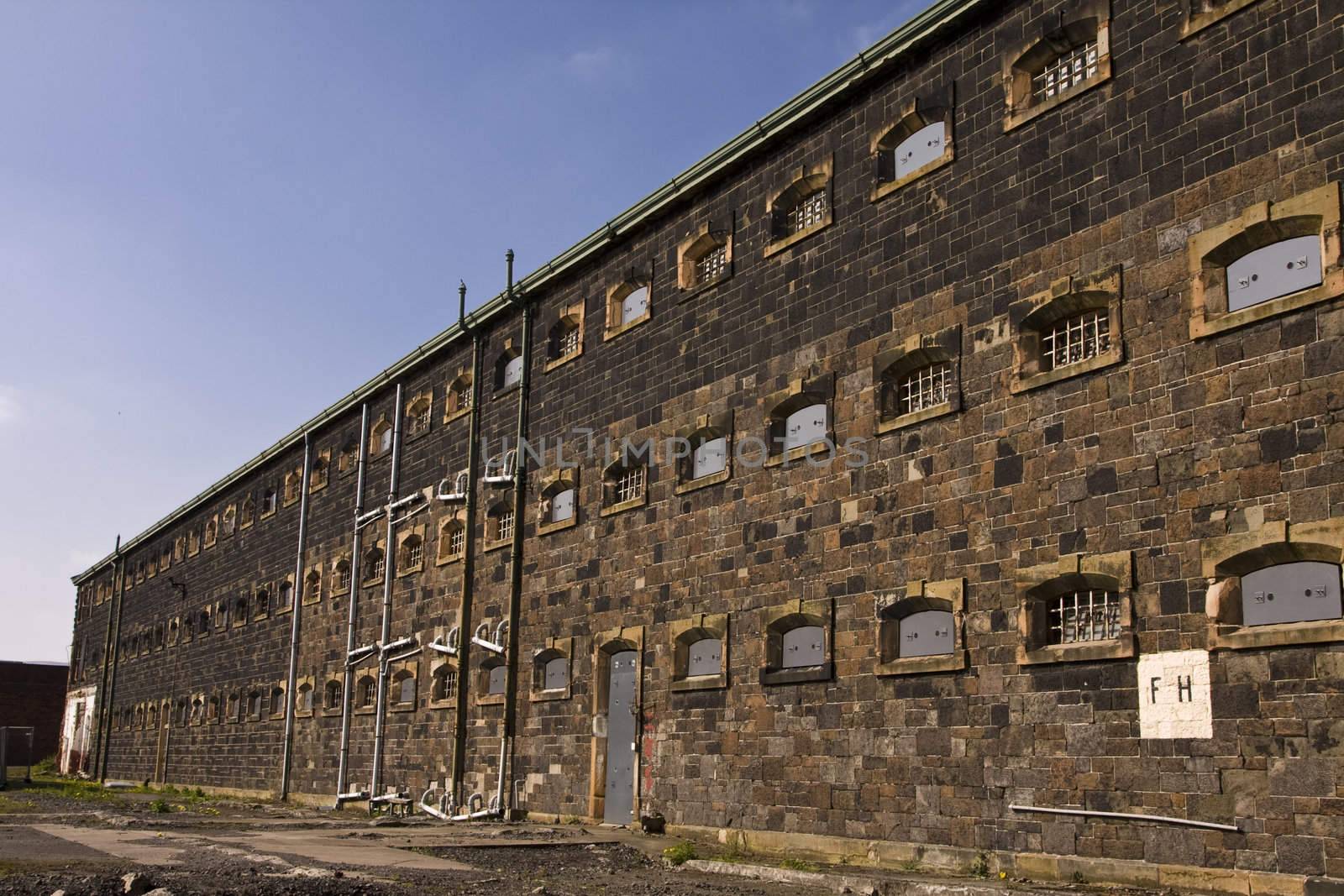 Prison wing at Crumlin Road jail in Belfast Northern Ireland