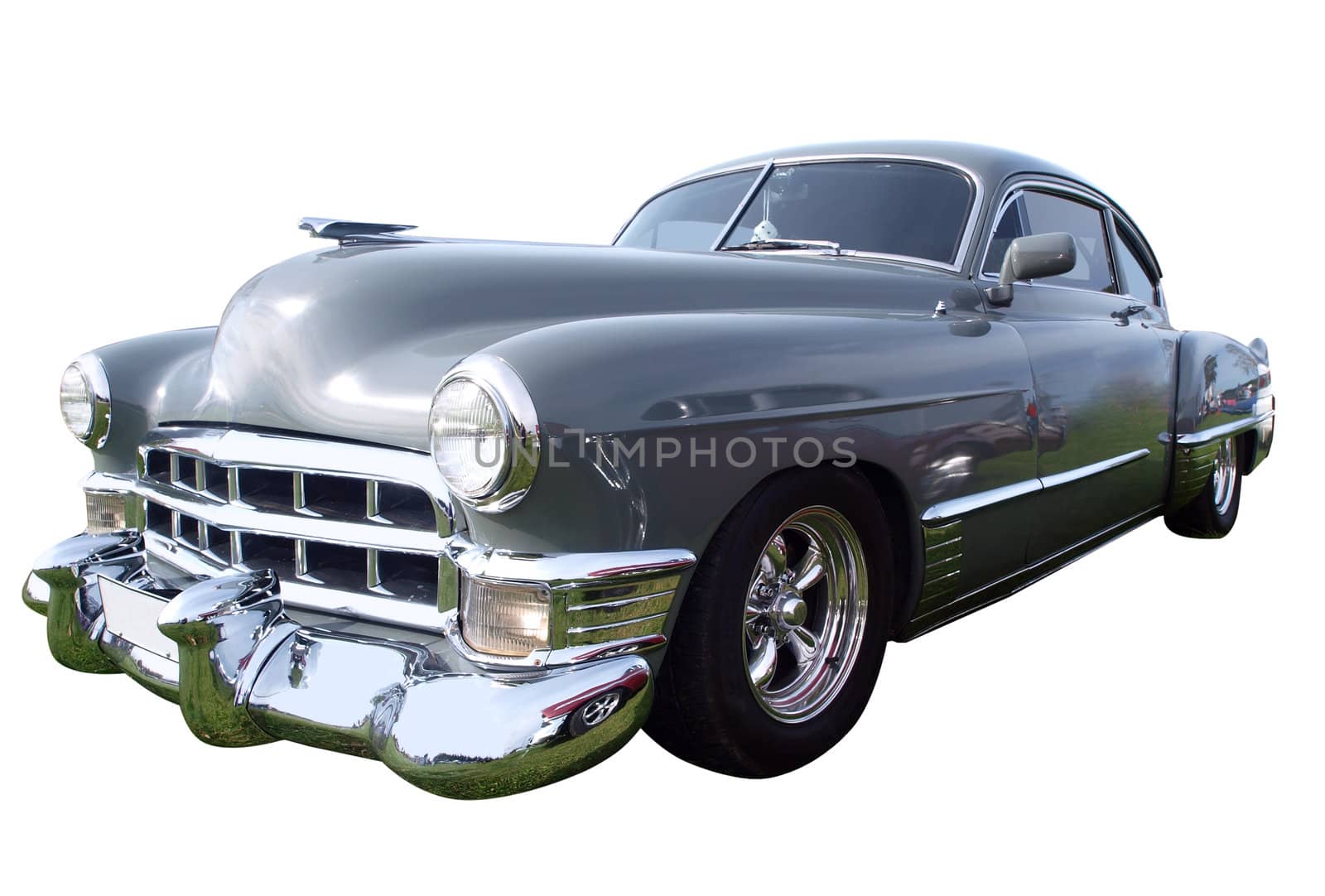 1949 Cadillac Series 62 Sedanette isolated with clipping path        
