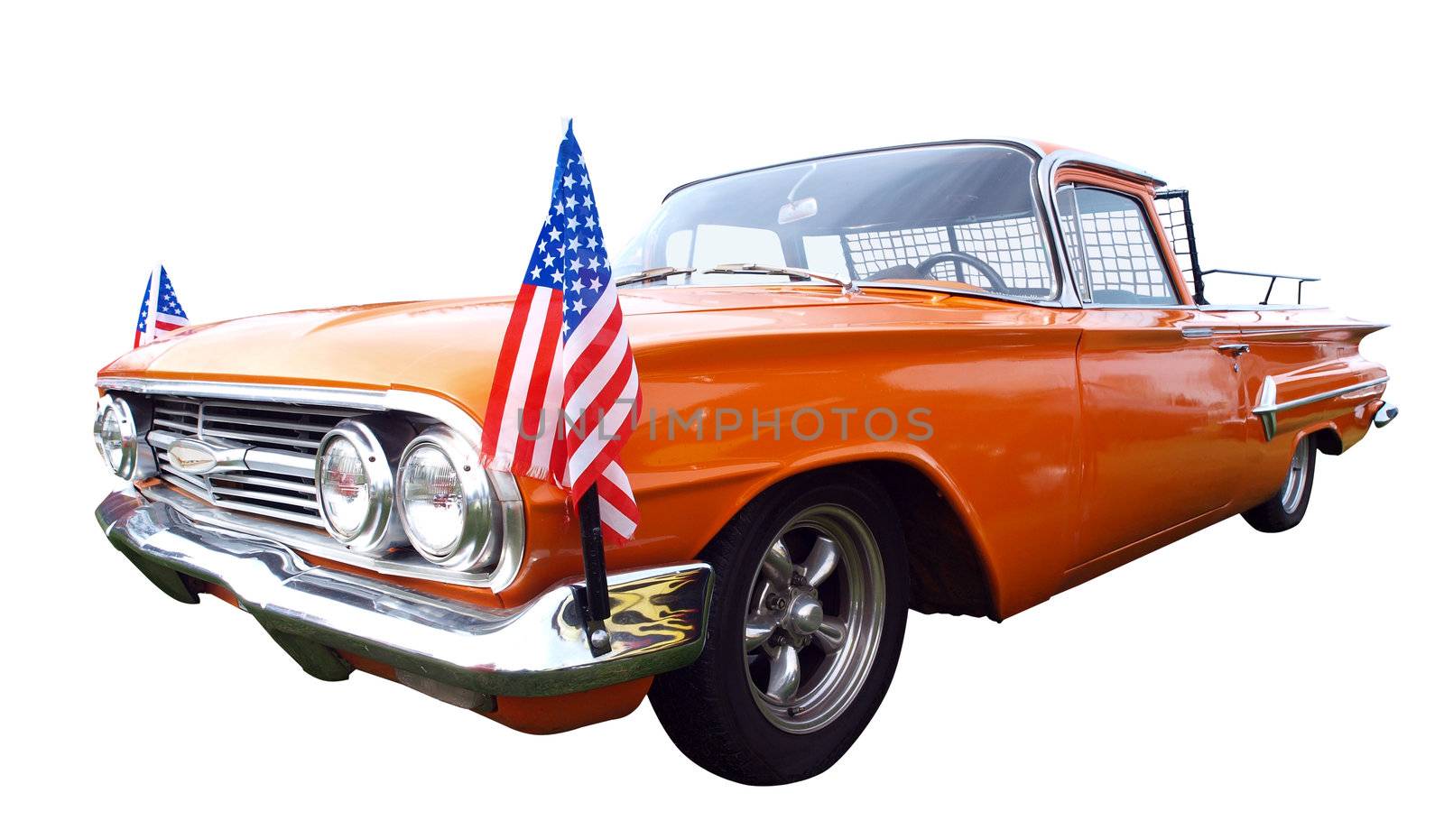 1960 Chevrolet El Camino isolated with clipping path        