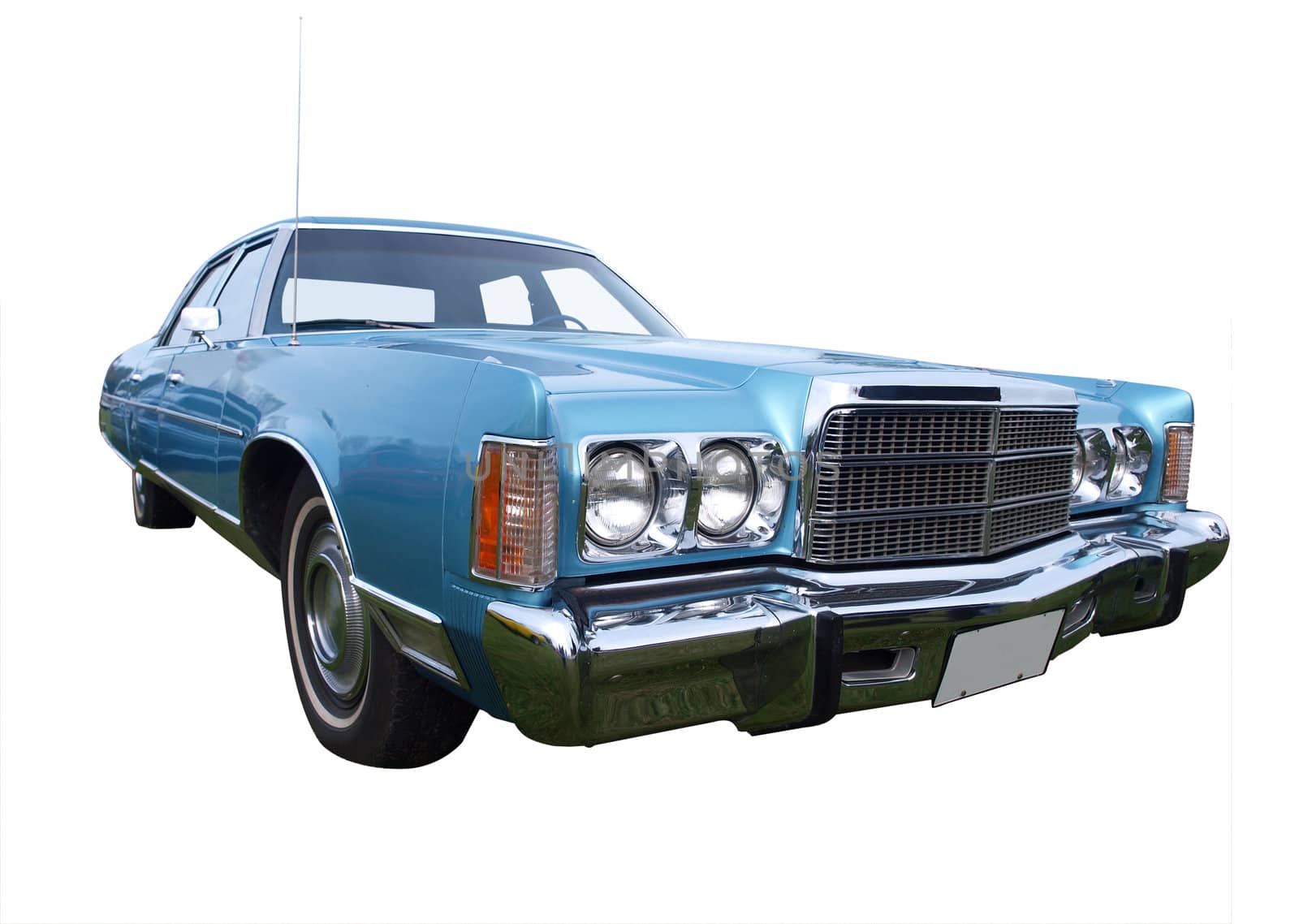 1975 Chrysler NewYorker isolated with clipping path   