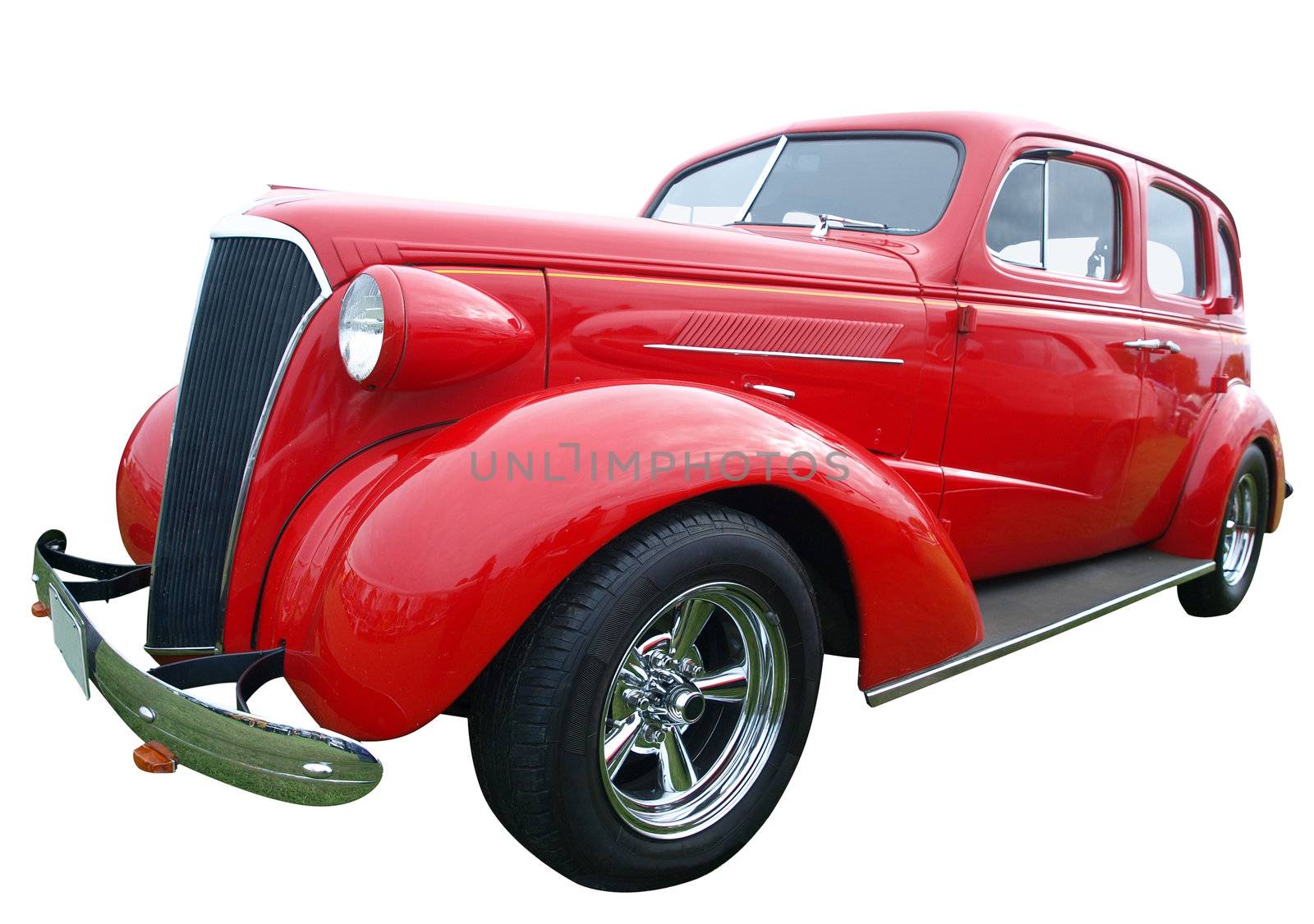 1937 Chevrolet Master Sedan Deluxe isolated with clipping path