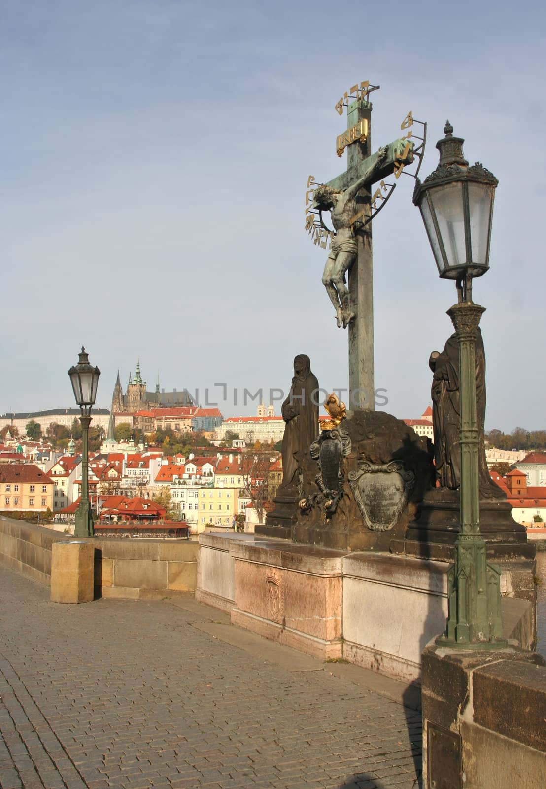 On the famous Charles Bridge in Prague