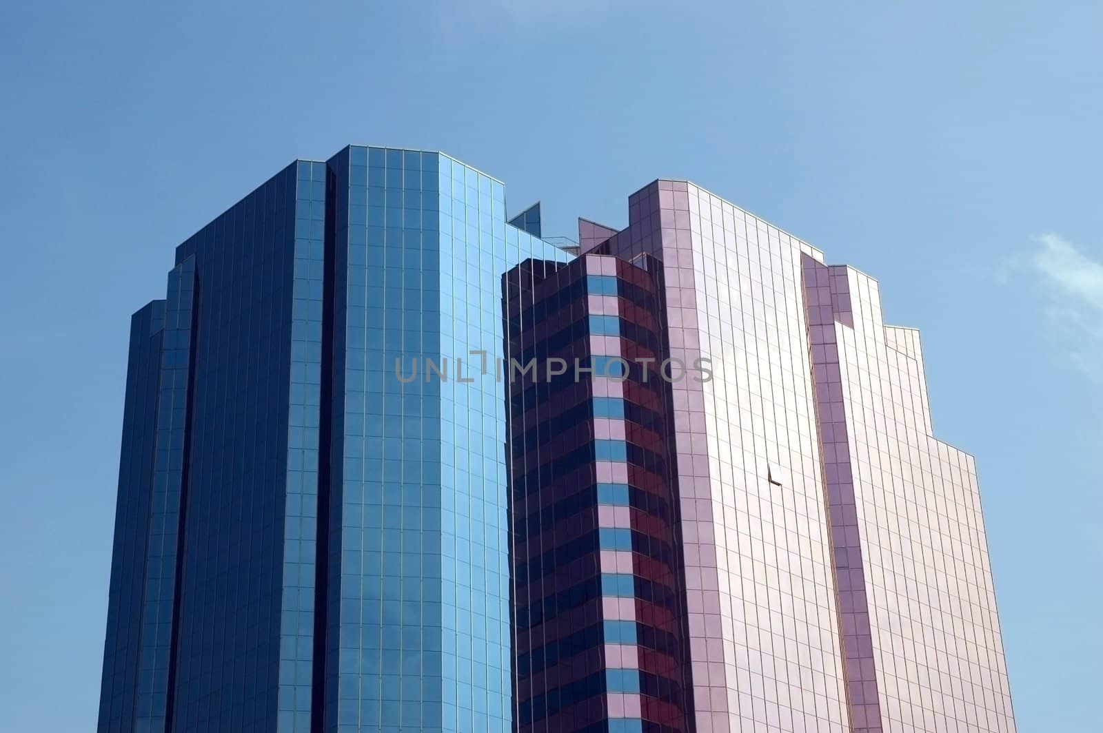 Modern skyscraper in Hongkong Central city center, high office buildings and banks.