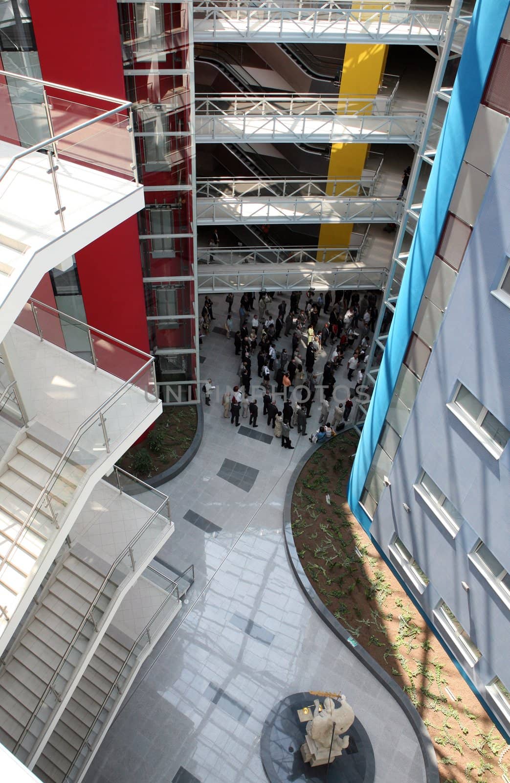 Modern court house building inside, Czech republic