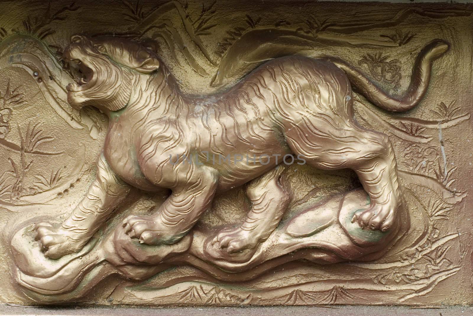 Taiwan Temple Decoration - Tiger by elwynn