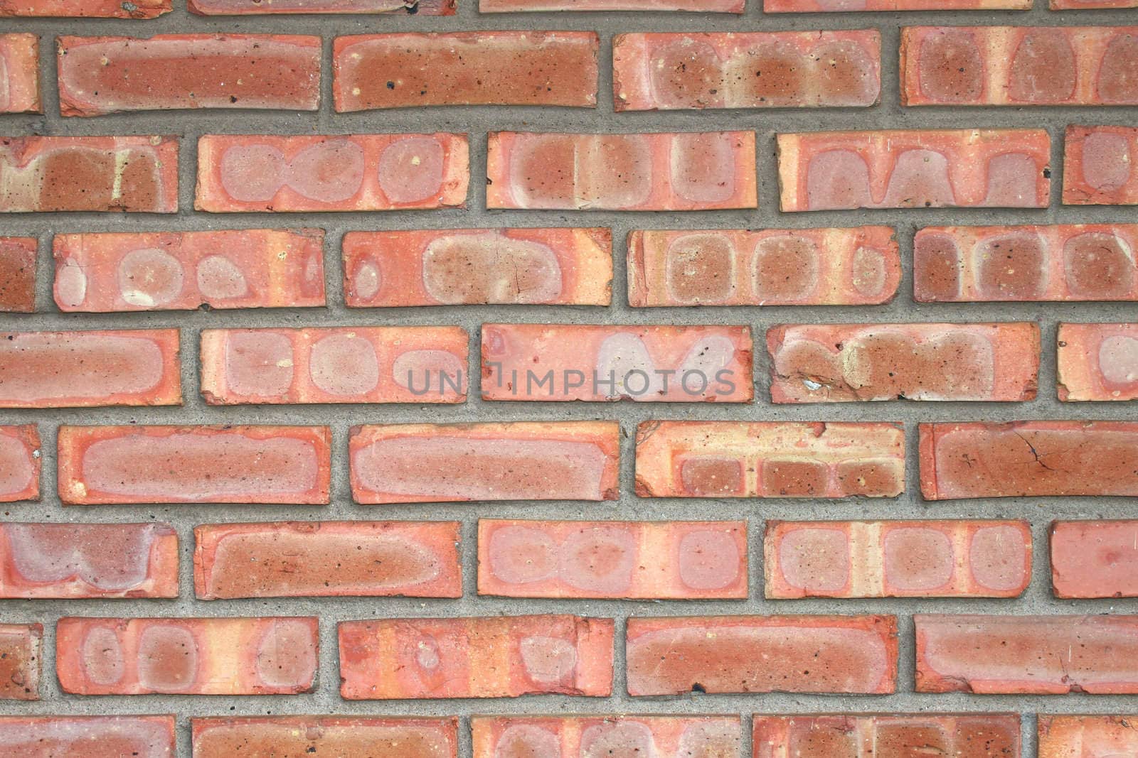 Bright Red Brick Background