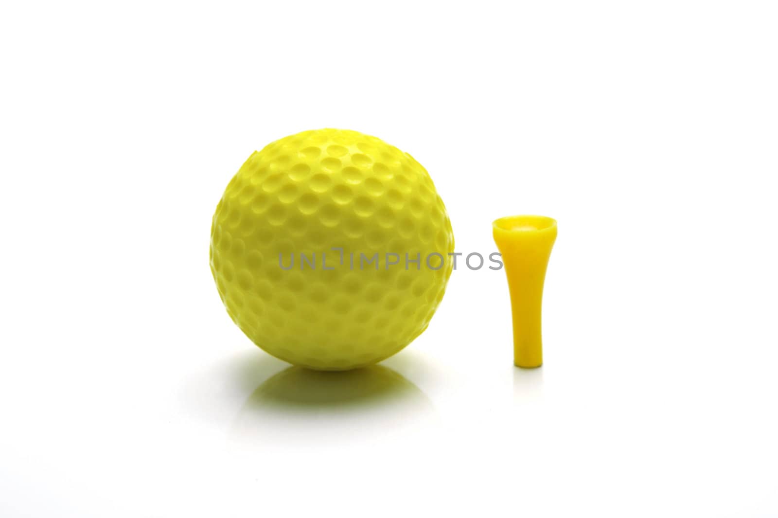 Golf Balls isolated against a white background