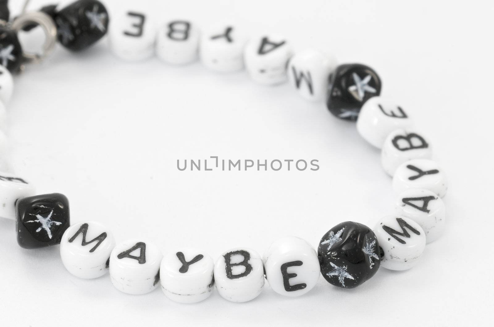 uncertainty expressed in bracelet form - MAYBE