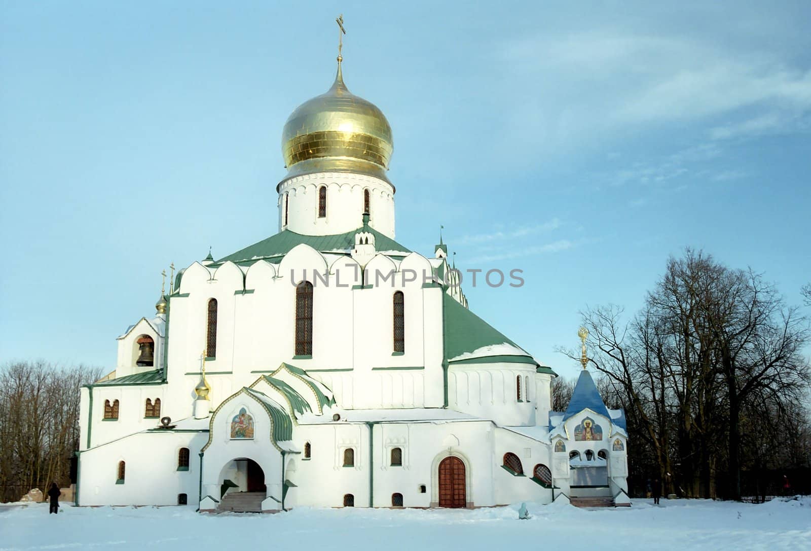 Orthodox church in winter day