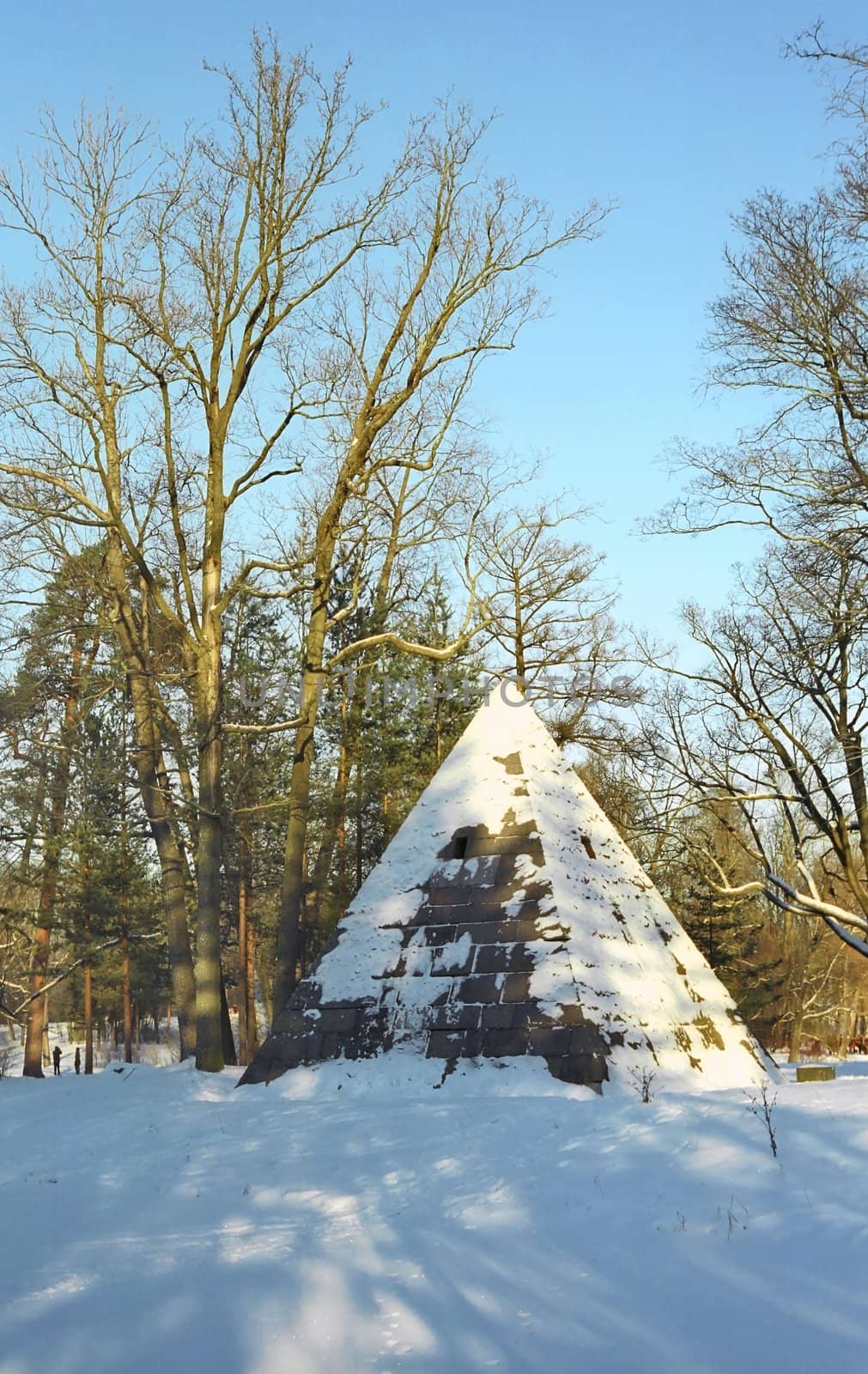 Pyramid in winter park