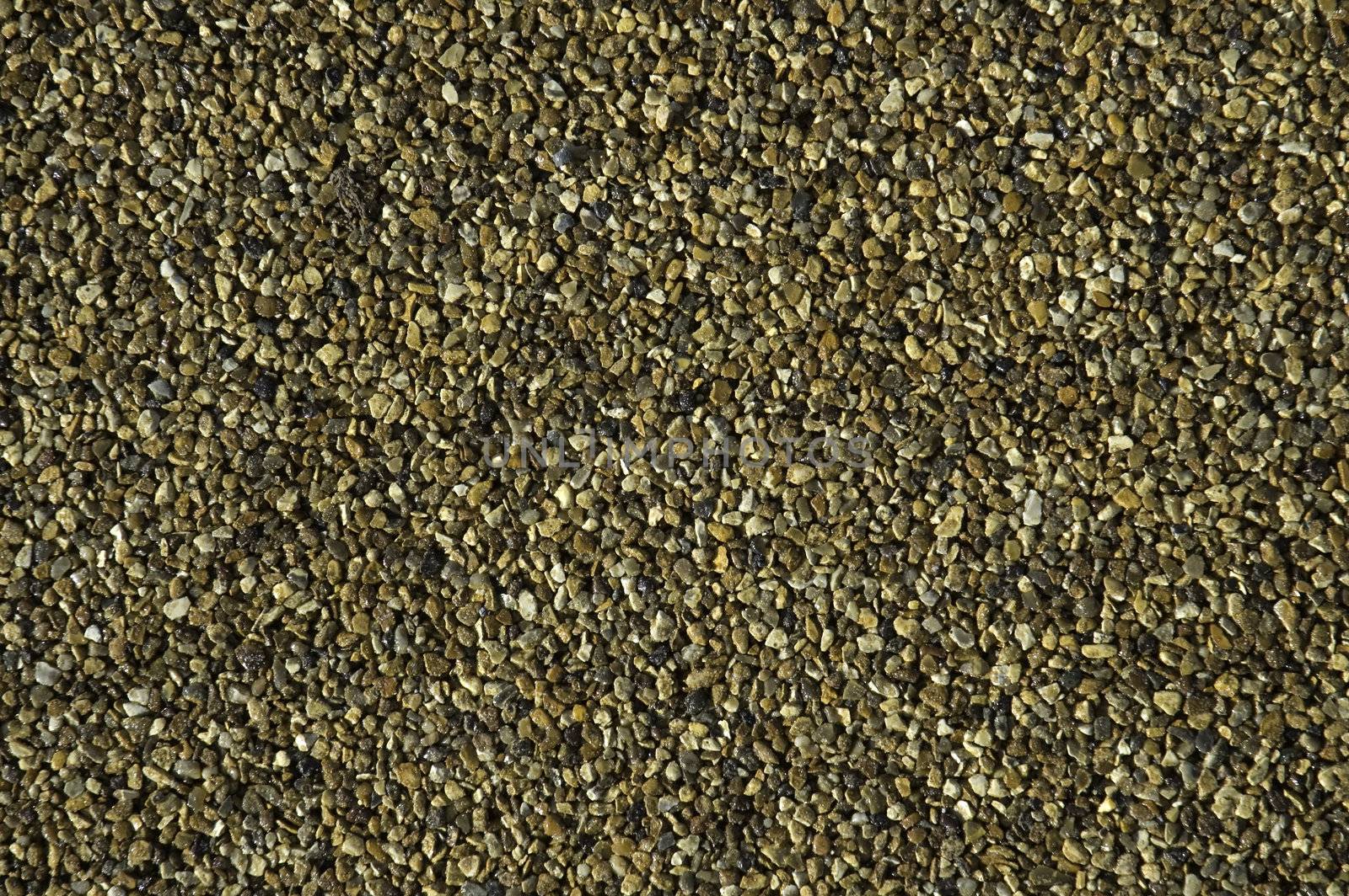 Closer view of gravel background