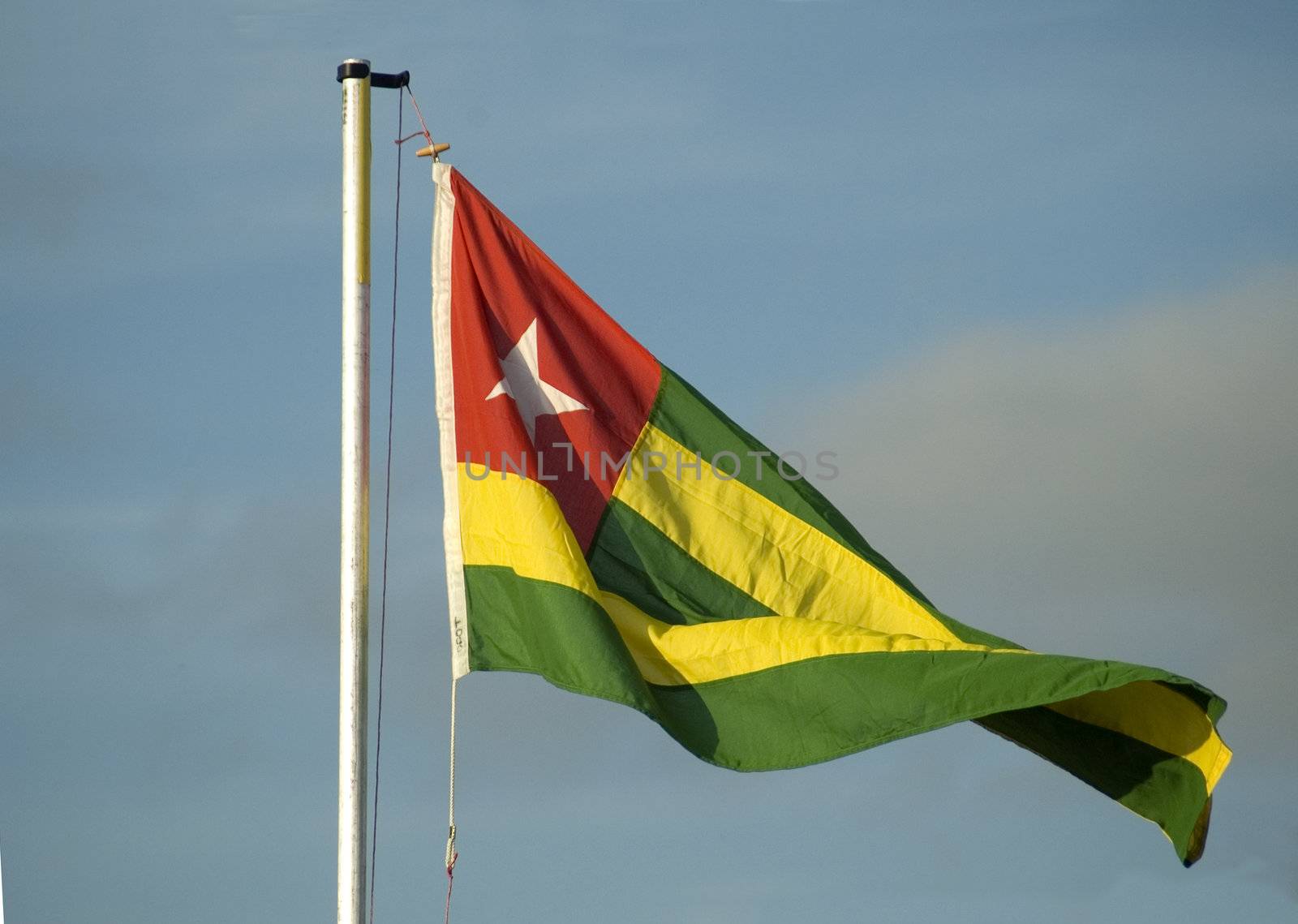 The national flag of Togo