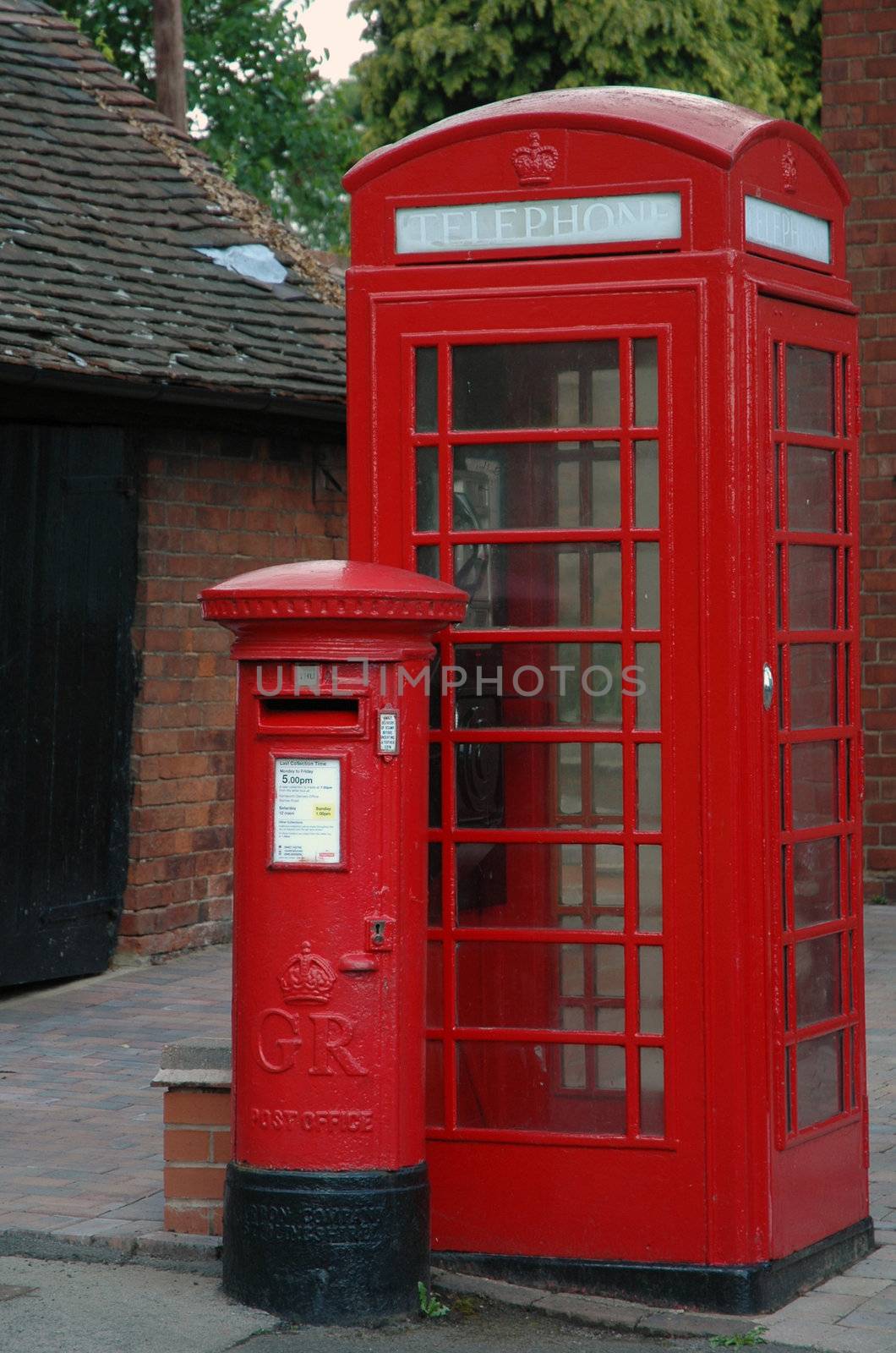 Iconic British Telephone and Post Boxes