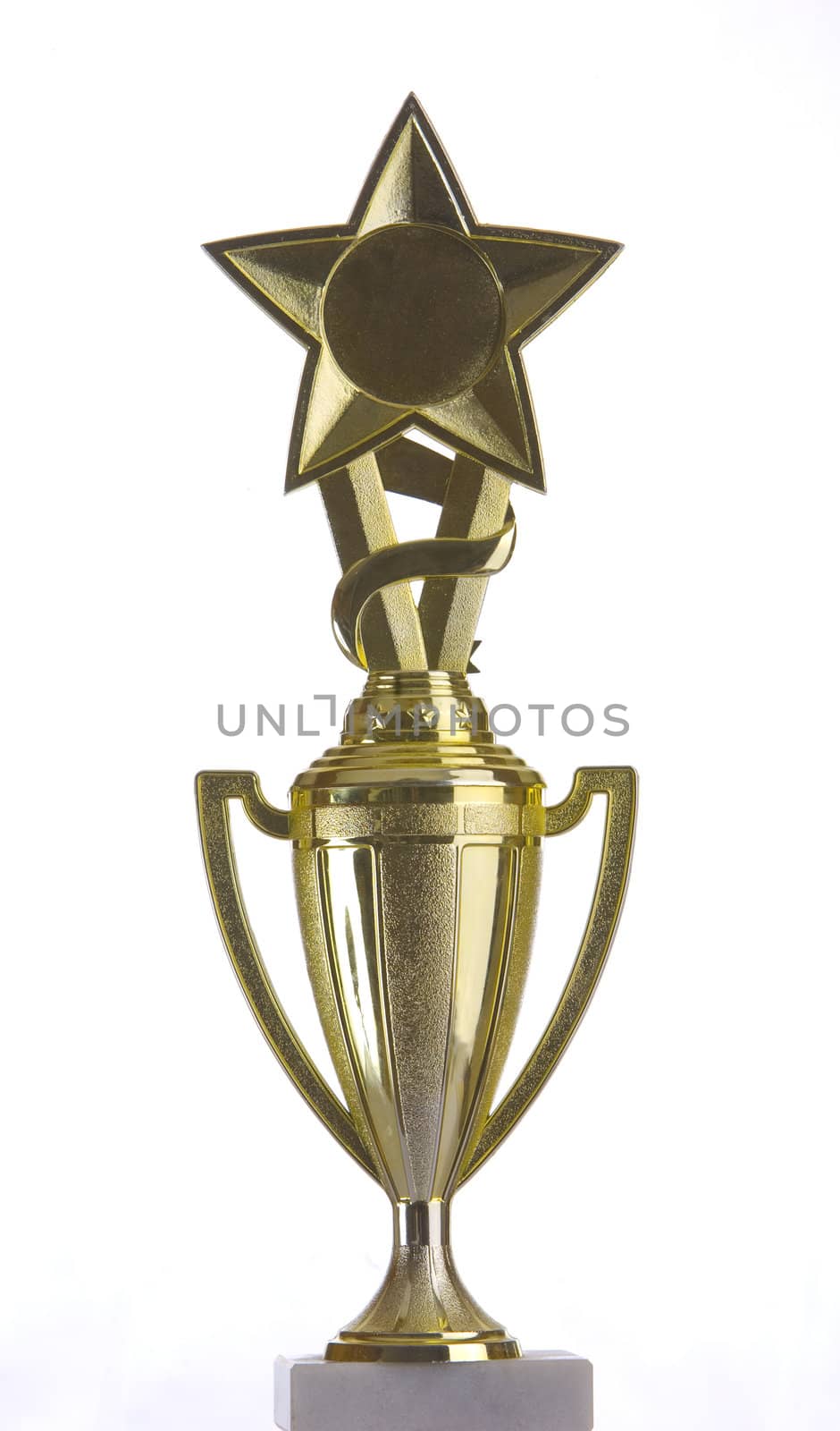 Trophy cup with a star on top