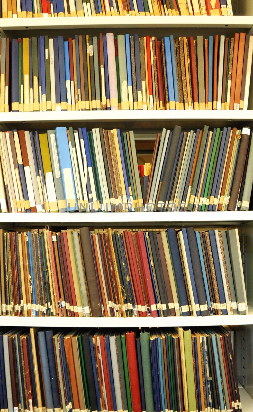 education books in a library showing school or university concept