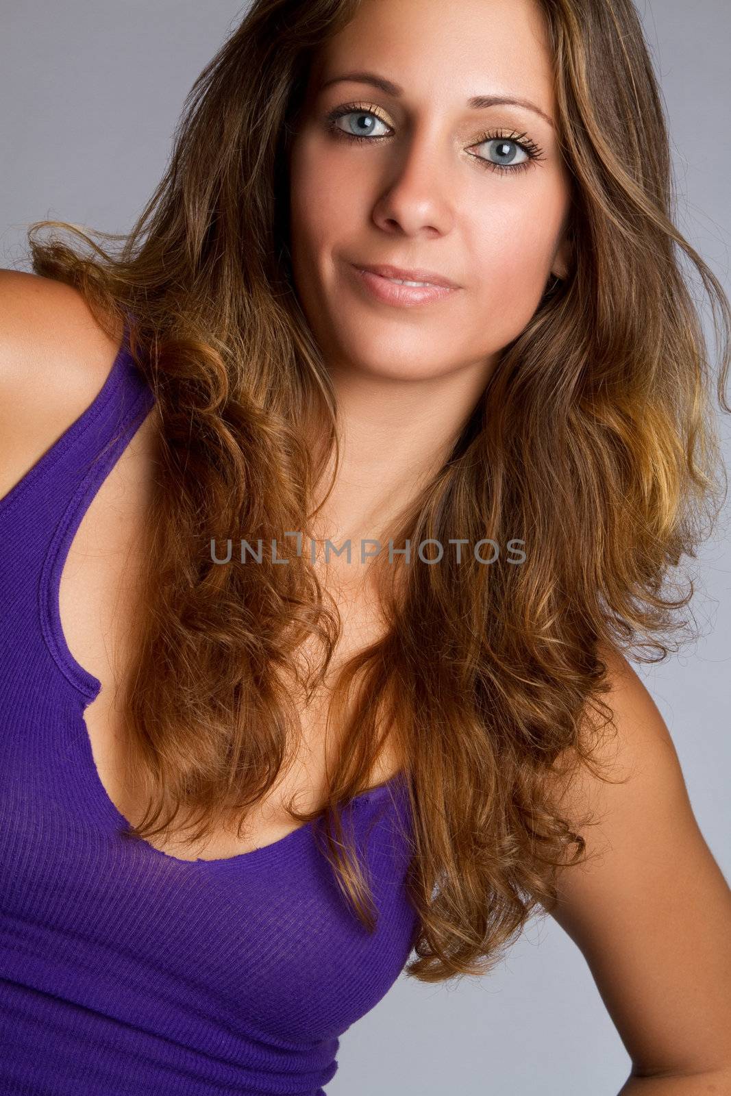 Pretty young woman smiling