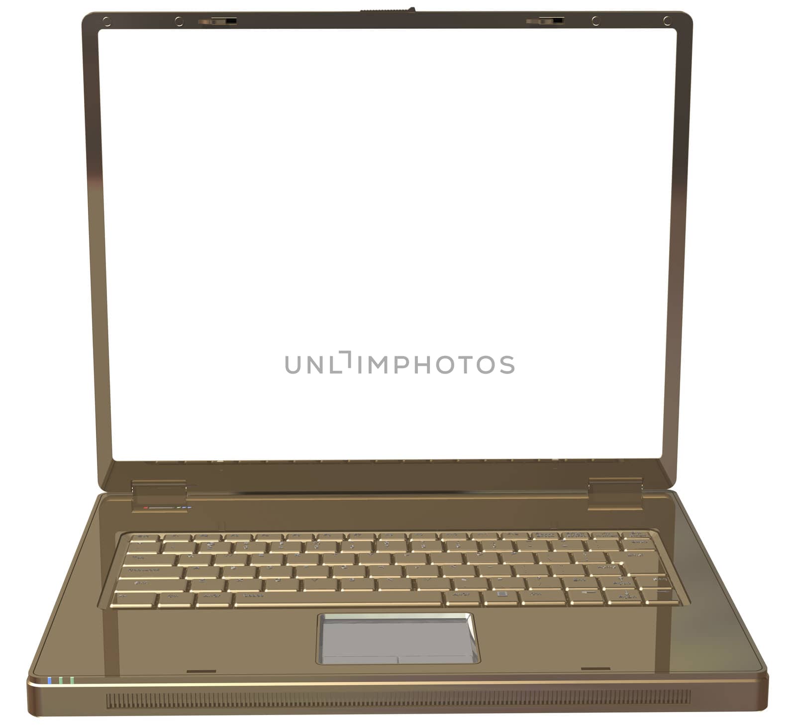 laptop isolated on a white background by lem