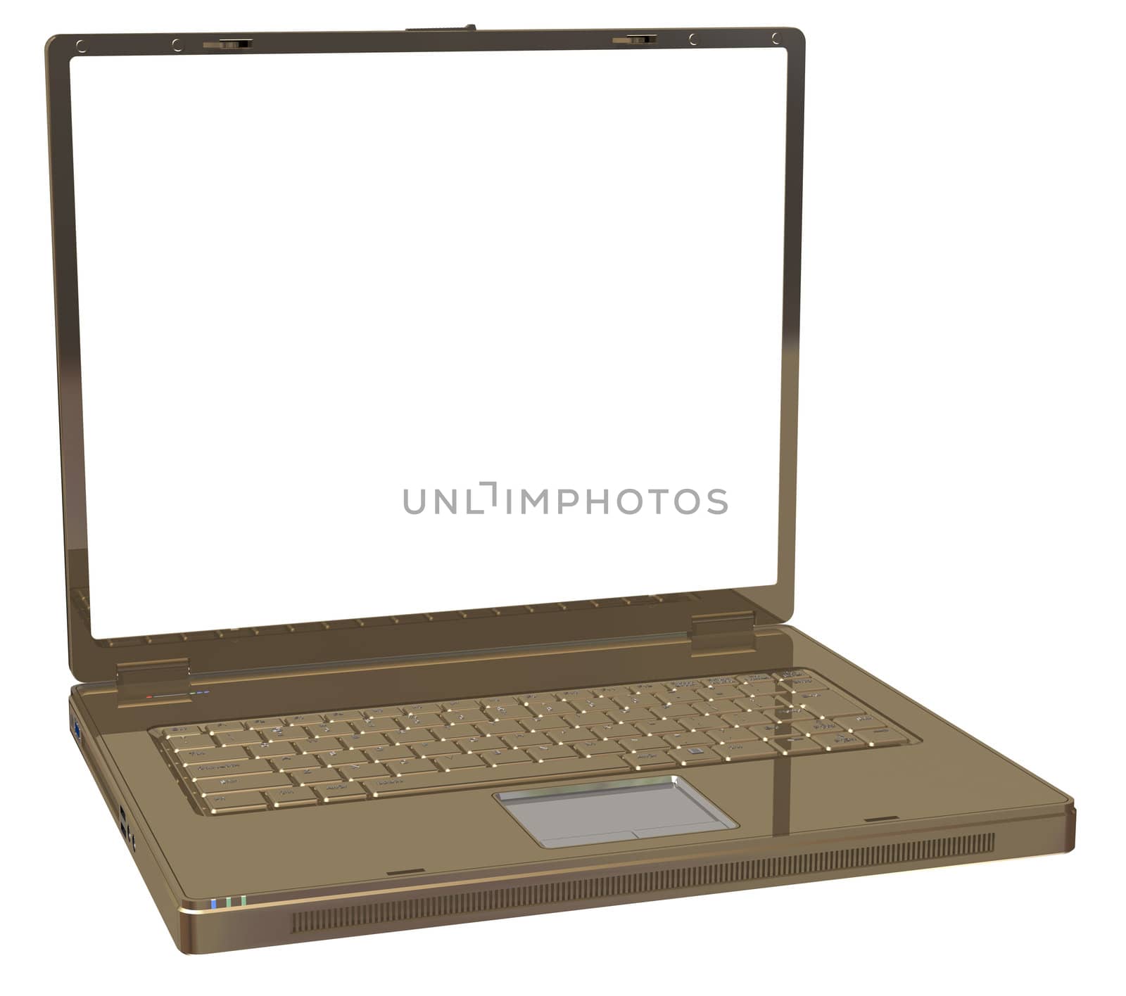 laptop isolated on a white background