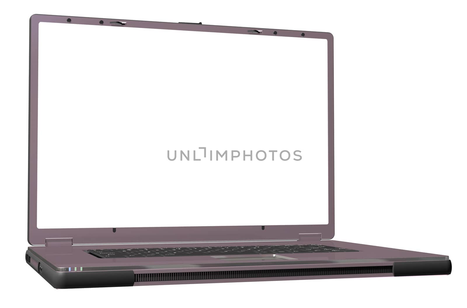 laptop isolated on a white background by lem