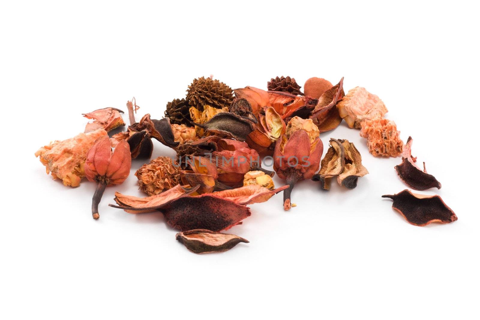 Dried fruits, disposit, insulated on white background