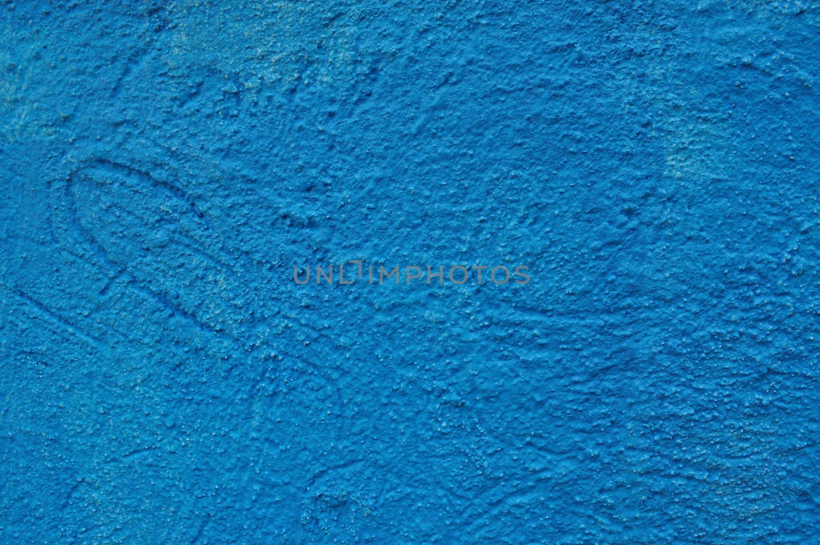 concrete wall painted blue
