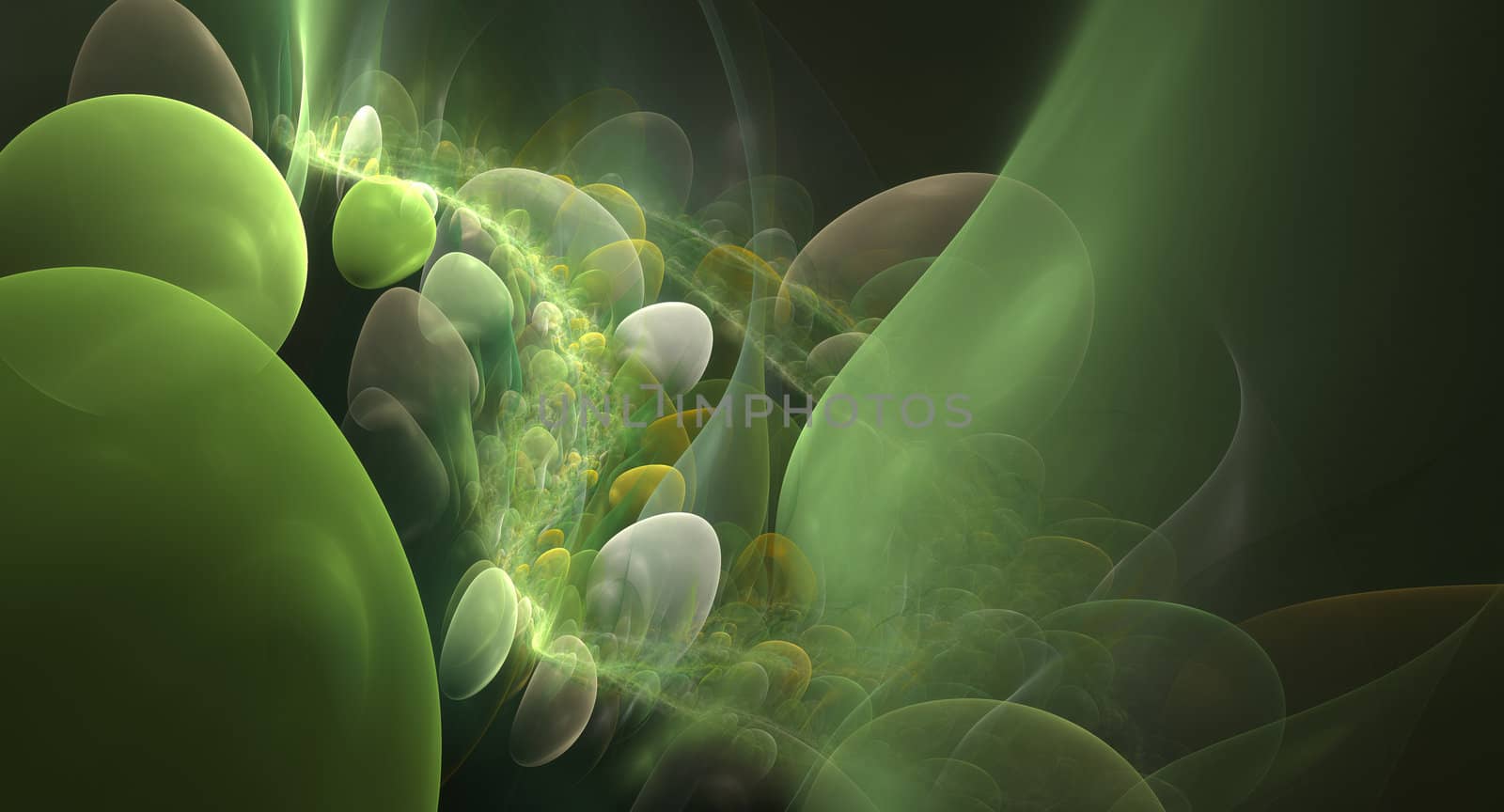 An image of a nice green fractal background