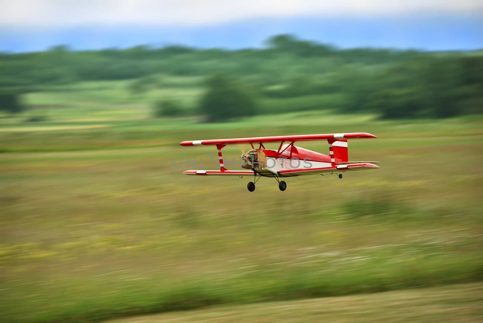 Aircraft model flying by whitechild