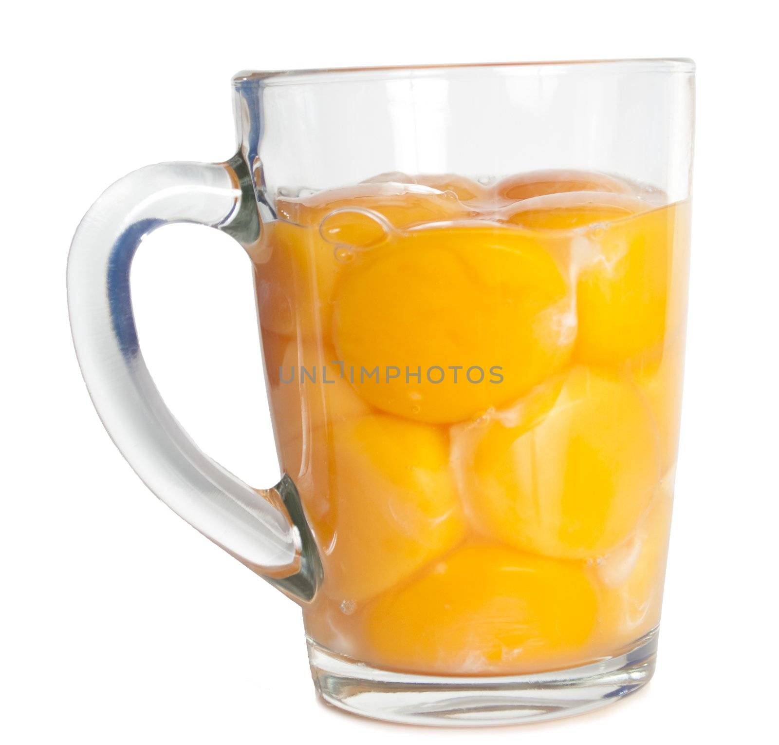 Yolks of eggs are in glass by kozak